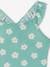 Floral Print Swimsuit for Girls aqua green - vertbaudet enfant 