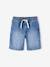 Bermuda garçon jean facile à enfiler bleu imprimé+denim gris+double stone+rayé bleu+stone - vertbaudet enfant 