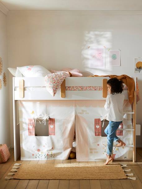 Knight Bed Tent for Medium Height Loft Bed, Everest printed white - vertbaudet enfant 