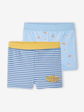 Boys-Swim & Beachwear-Pack of 2 Swim Shorts for Boys