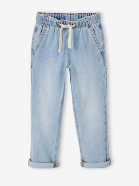 -Wide Easy to Slip On Jeans for Boys