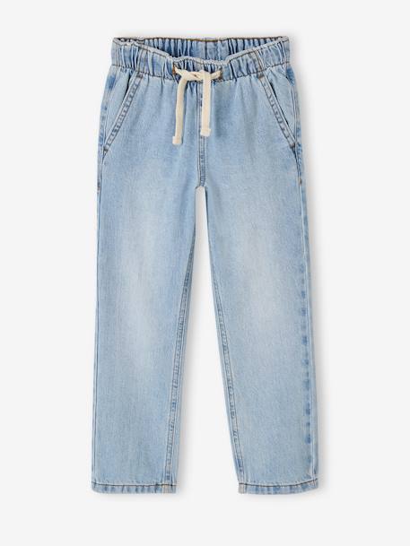 Wide Easy to Slip On Jeans for Boys bleached denim+denim grey+stone - vertbaudet enfant 