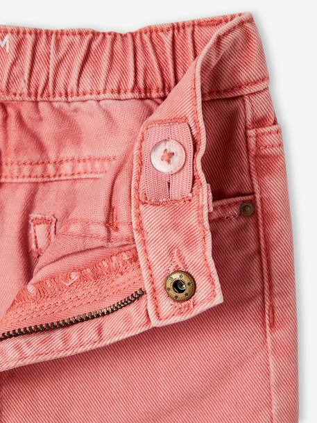 NARROW Hip MorphologiK Trousers for Girls khaki+peach - vertbaudet enfant 
