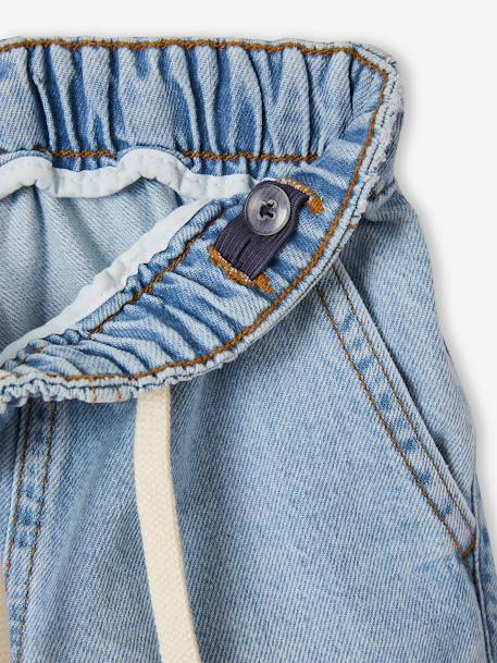 Jean garçon large facile à enfiler denim black+denim bleached+denim brut+gris+stone - vertbaudet enfant 