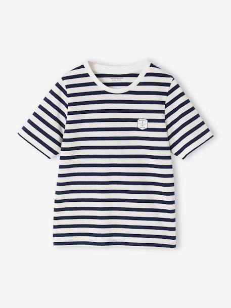 Pack of 2 Striped Pyjamas for Boys navy blue - vertbaudet enfant 