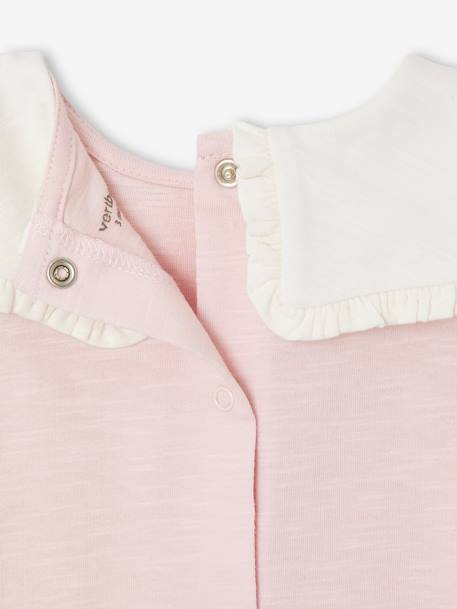 Lot de 2 t-shirts naissance en coton biologique rose - vertbaudet enfant 