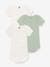 Pack of 3 Short Sleeve Bodysuits, by PETIT BATEAU almond green - vertbaudet enfant 