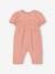 Cotton Gauze Jumpsuit, Wide-Leg Cut, for Babies dusky pink - vertbaudet enfant 