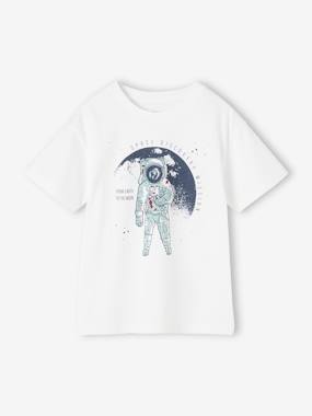 -T-Shirt with Astronaut Motif for Boys