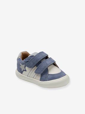 -Hook-&-Loop Trainers in Leather for Babies