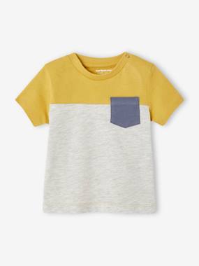 Short Sleeve Colourblock T-shirt, for Babies  - vertbaudet enfant