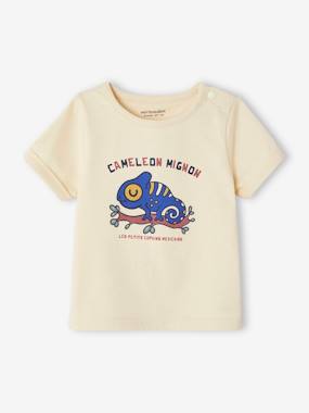 Short Sleeve Chameleon T-Shirt for Babies  - vertbaudet enfant