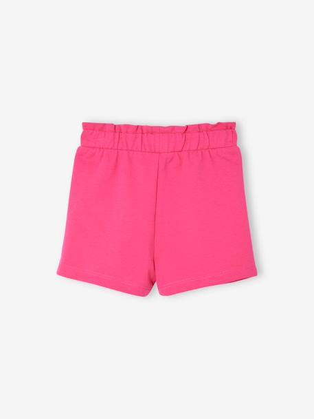 Short en molleton style paperbag bébé fuchsia - vertbaudet enfant 