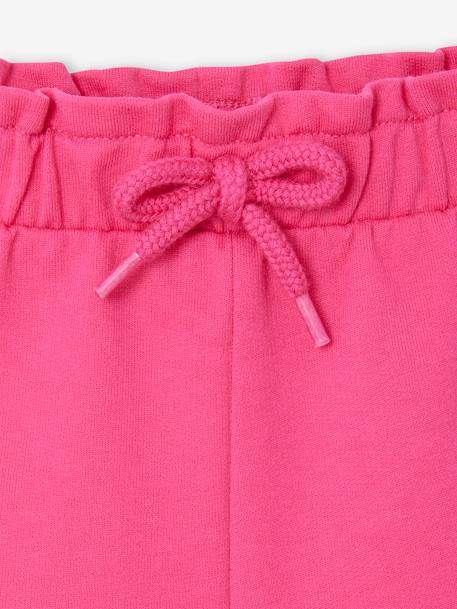 Short en molleton style paperbag bébé fuchsia - vertbaudet enfant 