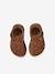 Sandales bébé cuir fermées à boucle marine+marron - vertbaudet enfant 