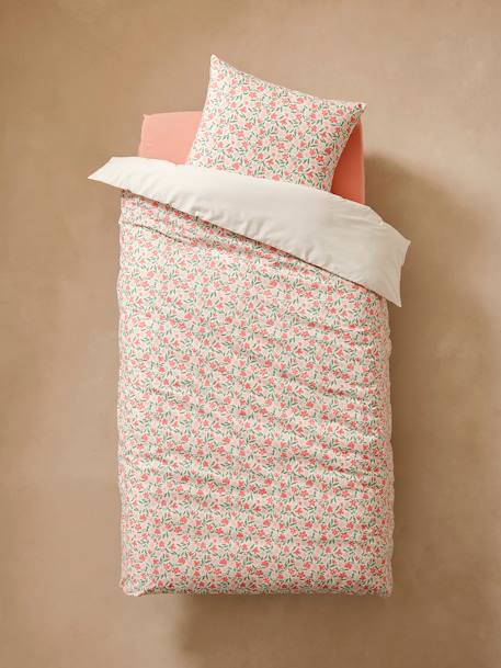Parure housse de couette enfant et taie d'oreiller LATINO VIBES, avec coton recyclé multicolore - vertbaudet enfant 