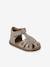 Sandales bébé cuir à scratchs fermées acajou+marine+or+rose - vertbaudet enfant 
