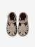 Sandales bébé cuir à scratchs fermées acajou+marine+or+rose - vertbaudet enfant 