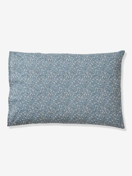 Reversible Pillowcase for Babies, India printed blue - vertbaudet enfant 