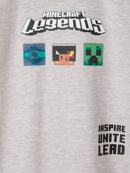 Tee-shirt garçon Minecraft® Legends gris chiné - vertbaudet enfant 