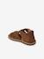 Sandales bébé cuir fermées à boucle marine+marron - vertbaudet enfant 