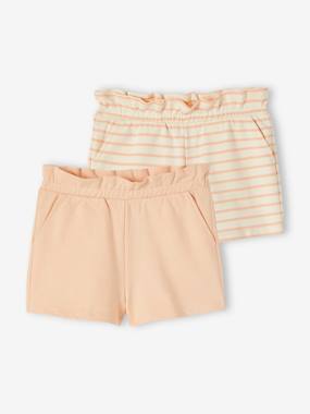 Pack of 2 Pairs of Shorts for Girls  - vertbaudet enfant