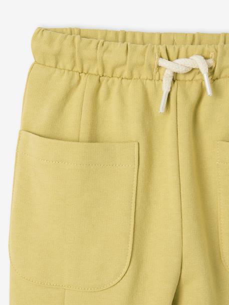 Fleece Trousers, Elasticated Waistband, for Babies yellow - vertbaudet enfant 