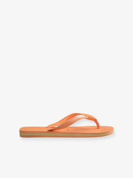 Tongs enfant Brasil Logo jaune+pêche - vertbaudet enfant 