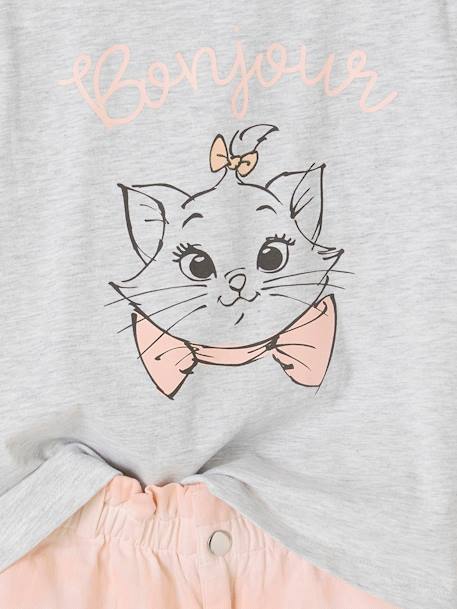 Ensemble fille T-shirt + short Disney® Marie Les Aristochats rose pâle - vertbaudet enfant 