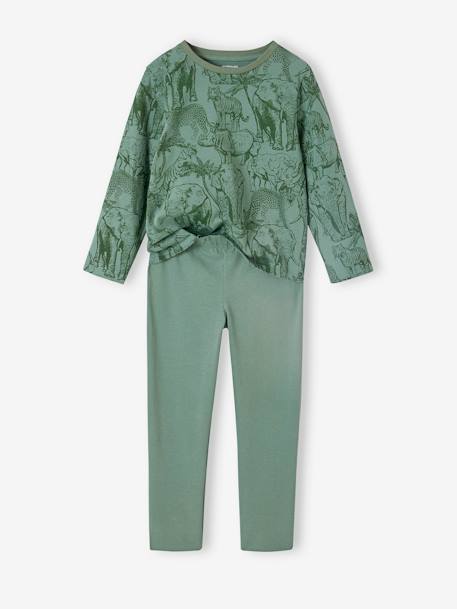Lot de 2 pyjamas garçon jungle vert - vertbaudet enfant 