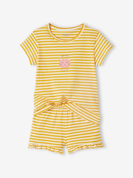 Pack of 2 Animals Pyjamas for Girls yellow - vertbaudet enfant 