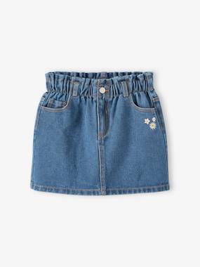 Denim Paperbag Skirt for Girls  - vertbaudet enfant