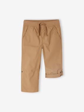 Cropped Lightweight Trousers Convert into Bermuda Shorts, for Boys  - vertbaudet enfant