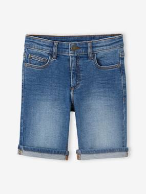 -Basics Bermuda Shorts in Denim for Boys