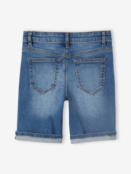 Basics Bermuda Shorts in Denim for Boys double stone+stone - vertbaudet enfant 