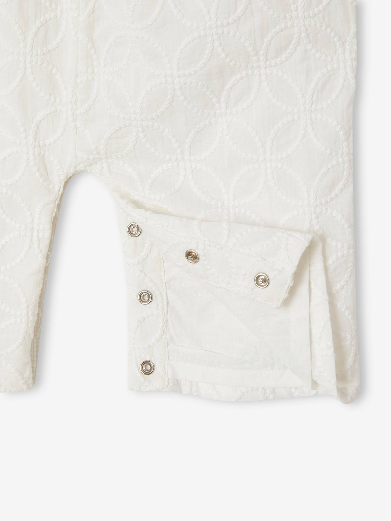 Occasion Wear Embroidered Jumpsuit for Babies - ecru, Baby