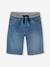 Bermuda garçon denim effet molleton facile à enfiler double stone - vertbaudet enfant 