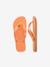 Tongs enfant Brasil Logo jaune+pêche - vertbaudet enfant 
