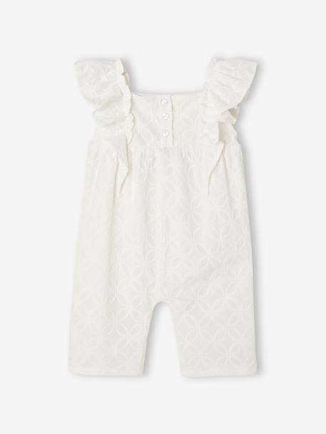 Occasion Wear Embroidered Jumpsuit for Babies ecru - vertbaudet enfant 