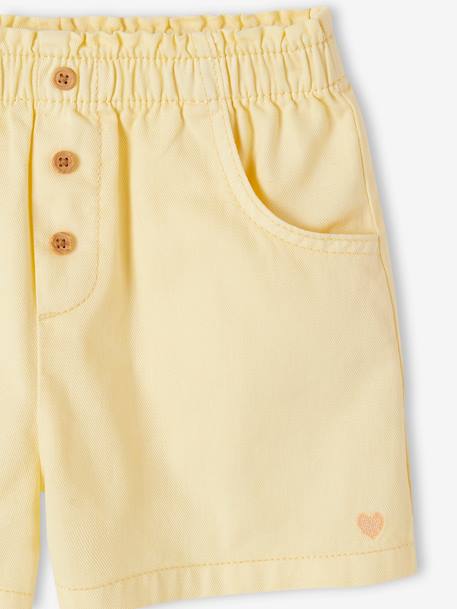 Short couleur fille facile à enfiler blush+jaune pastel+marine - vertbaudet enfant 