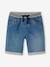 Bermuda garçon denim effet molleton facile à enfiler double stone - vertbaudet enfant 