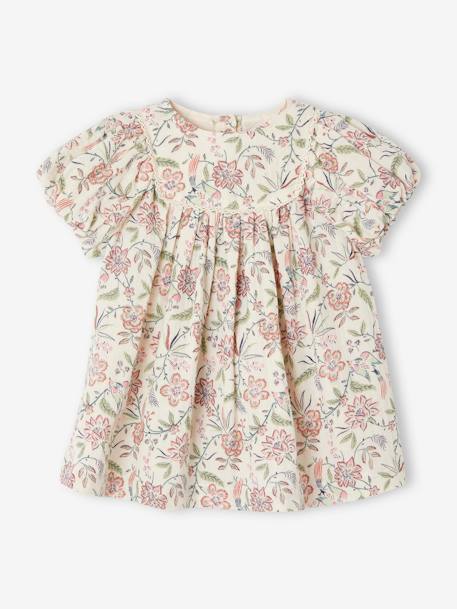 Cotton Gauze Dress & Headband for Babies, Mother's Day Capsule Collection vanilla - vertbaudet enfant 