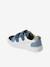 Baskets enfant cuir scratchs bleu jean+lot bleu+lot vert+marine - vertbaudet enfant 