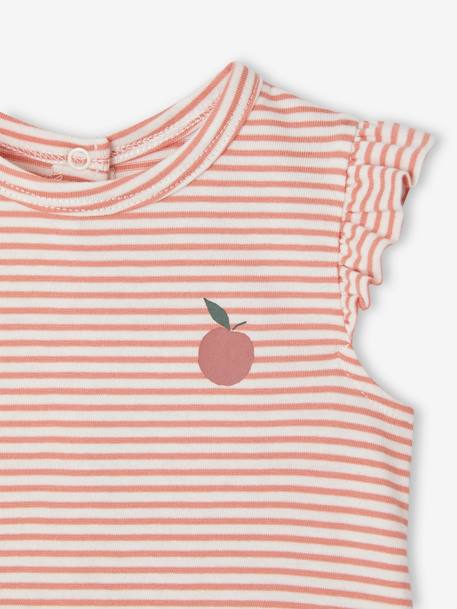 Lot de 2 combi-shorts naissance vieux rose - vertbaudet enfant 