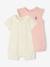 Lot de 2 combi-shorts naissance vieux rose - vertbaudet enfant 