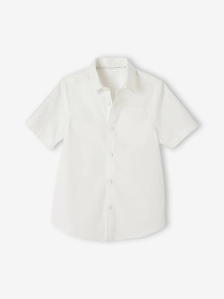 Occasion Wear Shirt, Detachable Bow-Tie, Short Sleeves, for Boys white - vertbaudet enfant 