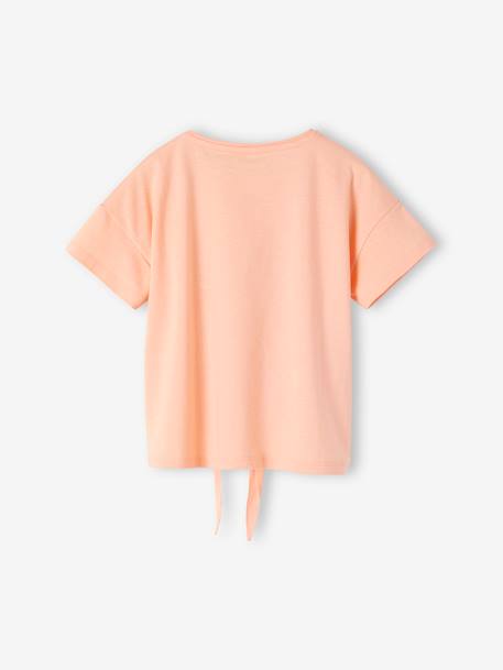 Tee-shirt sport motif raquettes glitter fille corail - vertbaudet enfant 