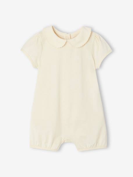 Lot de 2 combi-shorts naissance vieux rose - vertbaudet enfant 