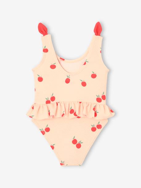 Apples Swimsuit for Baby Girls ecru - vertbaudet enfant 