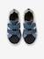 Baskets enfant cuir scratchs bleu jean+lot bleu+lot vert+marine - vertbaudet enfant 
